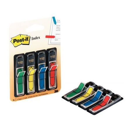 Achetez Carte de 4x24 marque-pages flèches post-it couleurs vives assorties 24928 POST-IT 3M pas ch..