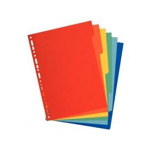 Achetez Jeu de 6 intercalaires en carte lustrée 400g A4 89H EXACOMPTA pas cher sur Ma Rentrée Scol..