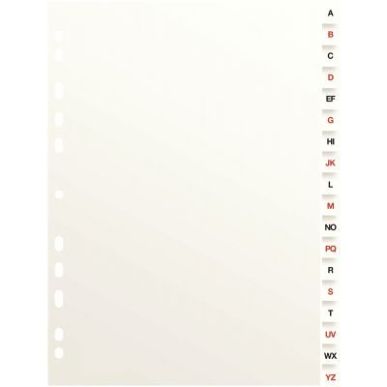 Achetez Jeu de 18 intercalaires alphabétiques format 21x29,7 cm carte dossier 100204593 HAMELIN pas..