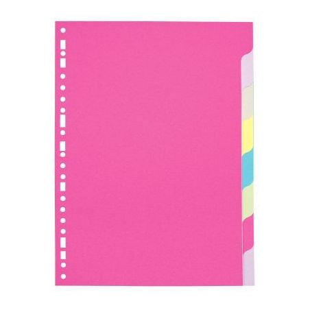 Achetez Jeu d'intercalaires 8 positions en carte recyclée 170g Format A4 pas cher sur Ma Rentrée..