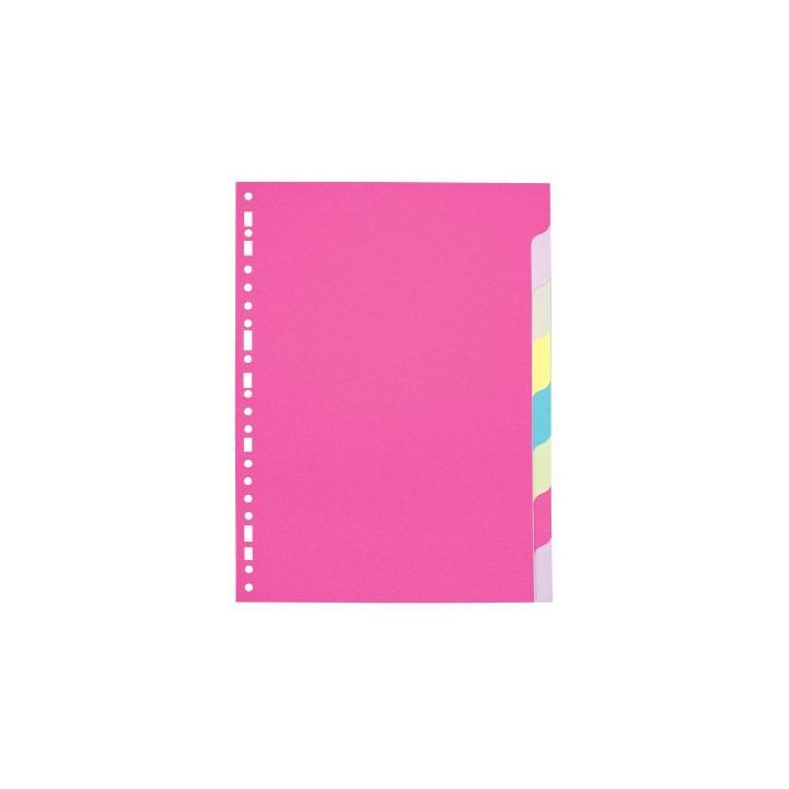 Jeu d'intercalaires 8 positions en carte recyclée 170g Format A4