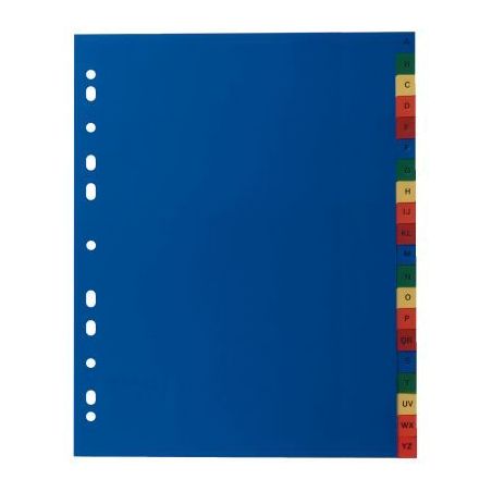 Achetez Jeu de 20 intercalaires alphabétiques en polypropylène de couleur format A4+ épaisseur 12..
