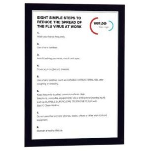 Achetez Sac de 2 cadres d'affichage A4 adhésif repositionnable avec contour magnétique noir 4872-0..