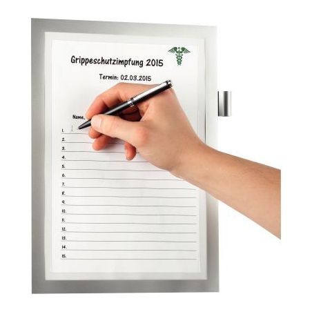 Achetez Pochette cadre d'affichage adhésif A4 (21x29,7cm) argent 4993-23 DURABLE pas cher sur Ma Re..