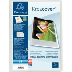 Achetez Protège-documents personnalisable KREACOVER 40 vues, incolore 5728E KREACOVER EXACOMPTA pas..