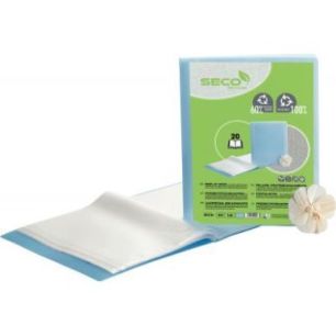 Achetez Protège-documents recyclable, 40 vues, bleu translucide DB20-BLUE SECO pas cher sur Ma Rent..