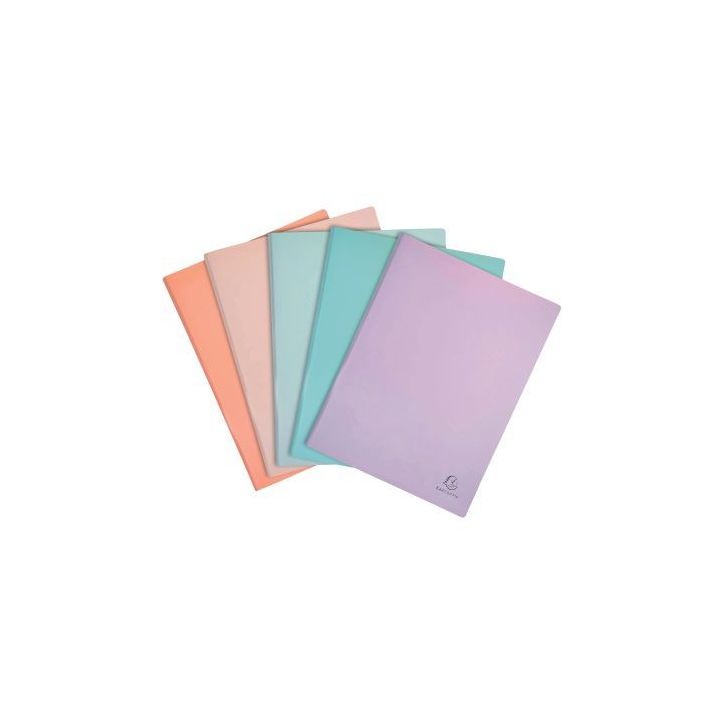 Protège-documents en polypropylène AQUAREL 120 vues, coloris assortis 88660E AQUAREL EXACOMPTA