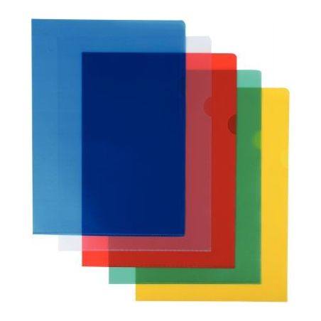 Achetez Sachet de 10 pochettes coin en polypropylène 12/100e, coloris assortis 100741601 pas cher s..