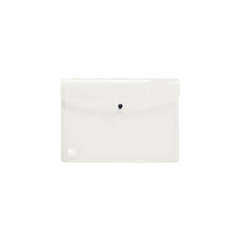 Achetez Paquet de 5 enveloppes à pression OXFORD HAWAÏ en polypropylène translucide, pour format ..