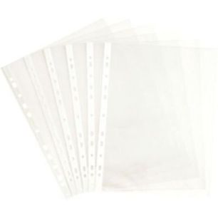 Achetez Carton de 500 pochettes perforées en polypropylène grainé 5/100ème 100741600 pas cher su..
