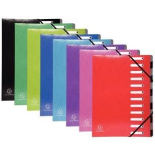 Achetez Trieur en carte pelliculée IDERAMA dos extensible 12 compartiments, coloris assortis 53929E..