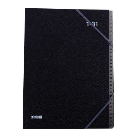 Achetez Trieur couverture noire grainée 31 compartiments numériques 763.31 EL02 EXTENDOS pas cher ..