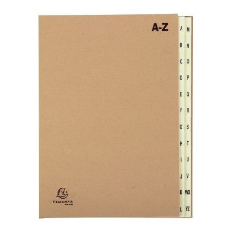Achetez Trieur alphabétique en kraft recyclé, 24 compartiments 22229E FOREVER EXACOMPTA pas cher s..