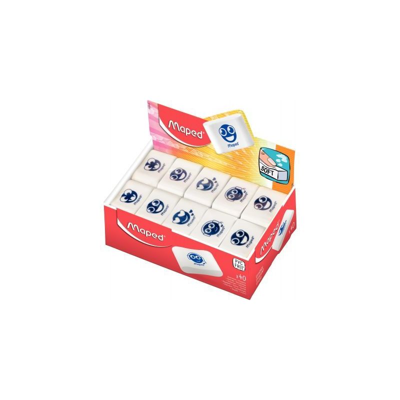 Achetez Boîte de 40 gommes assorties 112911 MAPED pas cher sur Ma Rentrée Scolaire