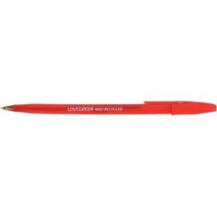 Achetez Stylo bille Lovegreen  pointe moyenne rouge LGBP-02 pas cher sur Ma Rentrée Scolaire