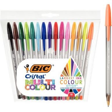 Achetez Etui de 15 stylos Bic cristal multicolour 964899 BIC pas cher sur Ma Rentrée Scolaire