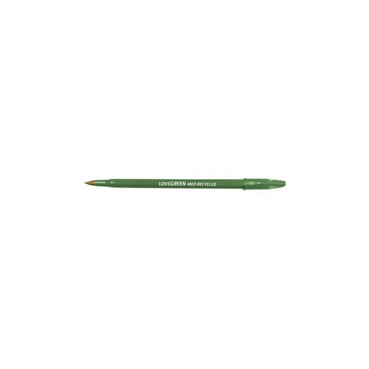 Stylo bille Lovegreen  pointe moyenne vert LGBP-04