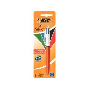 Achetez Blister de 1 stylo bille 4 couleurs pointe fine 802078 4 COULEURS BIC pas cher sur Ma Rentrî.