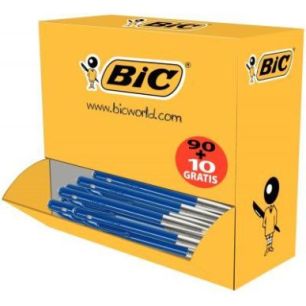 Achetez Pack 90+10 stylos bille M10 rétractables pointe moyenne bleus 942915 BIC pas cher sur Ma Re..