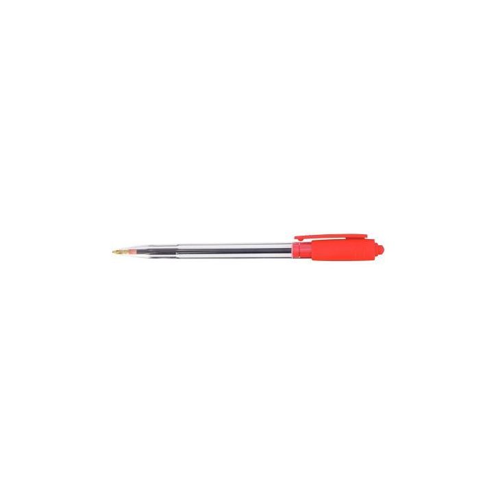 Stylo bille rétractable Wiz pointe moyenne 1mm rouge 734002 WIZ