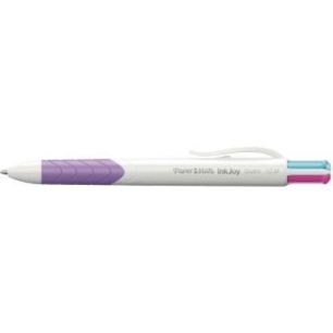 Achetez PAPERMATE Stylo bille rétractable 4 couleurs INKJOY QUATRO fun : turquoise, rose, violet, v..