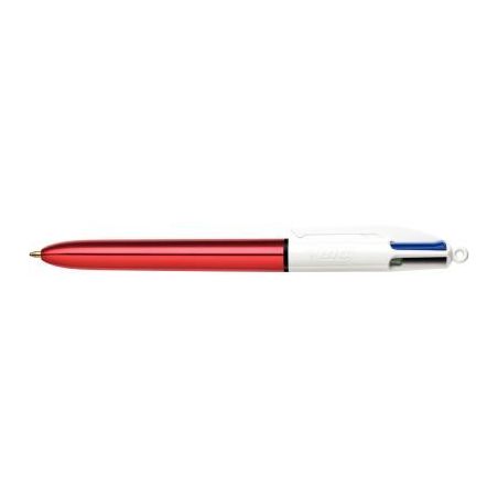 Achetez Stylo bille 4 couleurs shine rouge 982877 BIC pas cher sur Ma Rentrée Scolaire