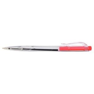 Achetez Stylo corps transparent rétractable rouge KB170400 RED pas cher sur Ma Rentrée Scolaire