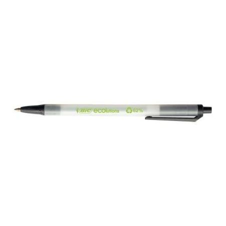 Achetez BIC Clic Stic ECOlutions Stylos-Bille Rétractables Pointe Moyenne (1,0 mm) - Noir pas cher ..