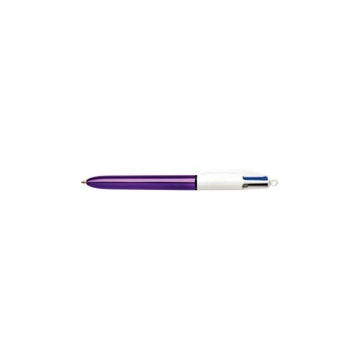 Stylo bille 4 couleurs shine violet 982876 BIC