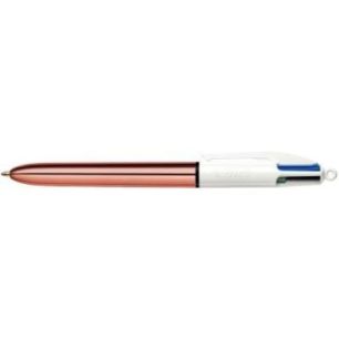 Achetez Stylo bille Bic 4 Colours Shine rose doré 504894 BIC pas cher sur Ma Rentrée Scolaire
