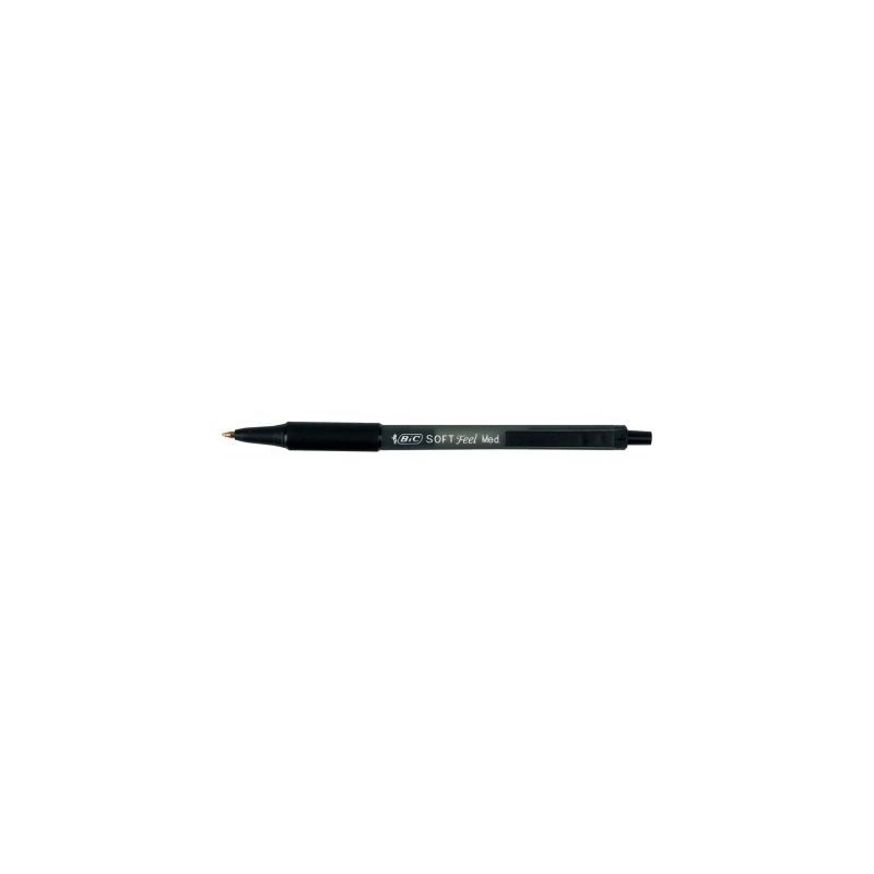 Achetez Stylo bille Soft Feel pointe moyenne rétractable noir 837397 BIC pas cher sur Ma Rentrée S..