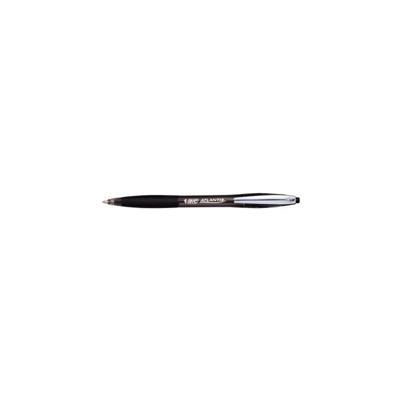 Achetez BIC Atlantis Soft Stylos-Bille Retractables Pointe Moyenne (1,0 mm) - Noir pas cher sur Ma R..