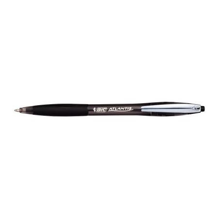 Achetez BIC Atlantis Soft Stylos-Bille Retractables Pointe Moyenne (1,0 mm) - Noir pas cher sur Ma R..