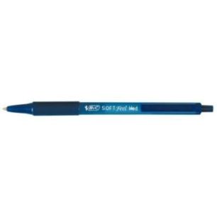 Achetez Stylo bille Soft Feel pointe moyenne rétractable bleu 837398 BIC pas cher sur Ma Rentrée S..