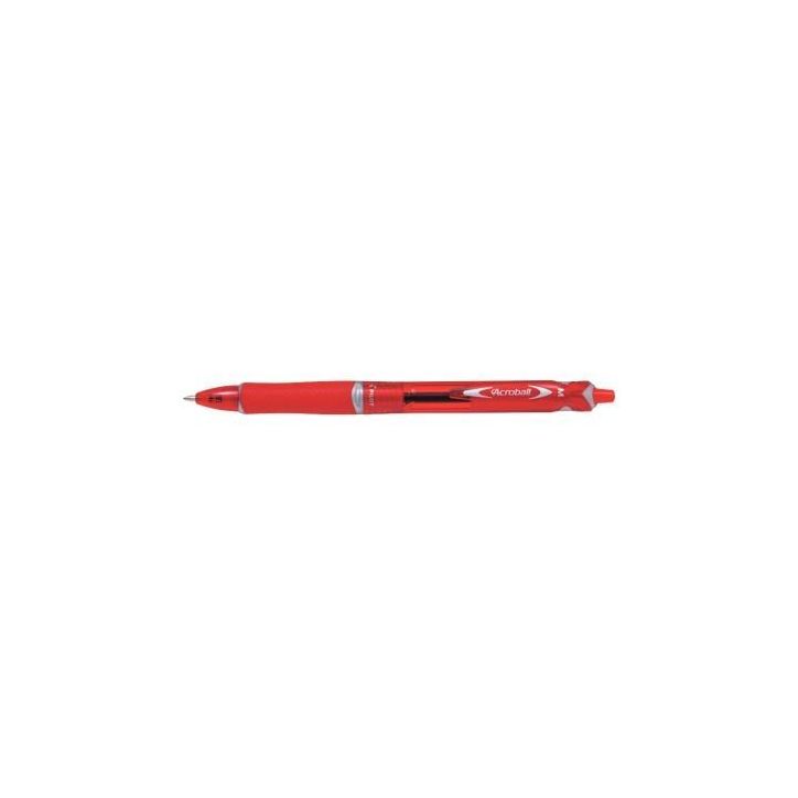 PILOT Stylo bille Acroball Clip plastique, pointe moyenne, coloris Rouge
