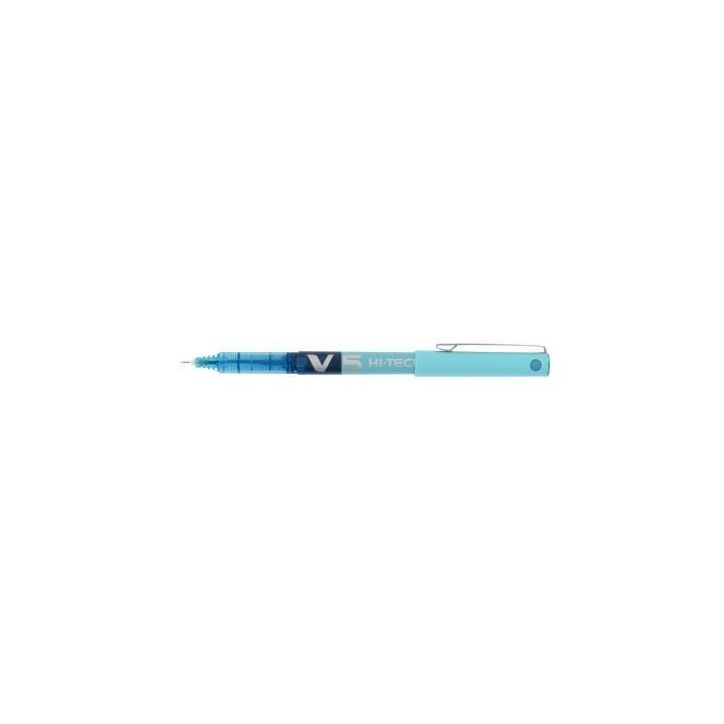 PILOT Stylo Roller pointe tubulaire 0,5 mm encre liquide Turquoise HI-TECPOINT BX-V5