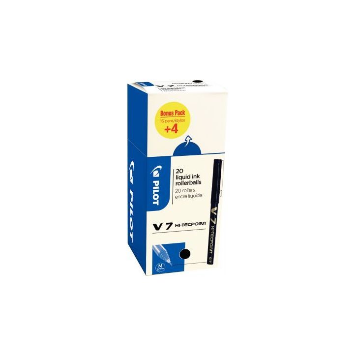 Ecopack 20 rollers V7 noirs dont 4 offerts 3131910516538 PILOT