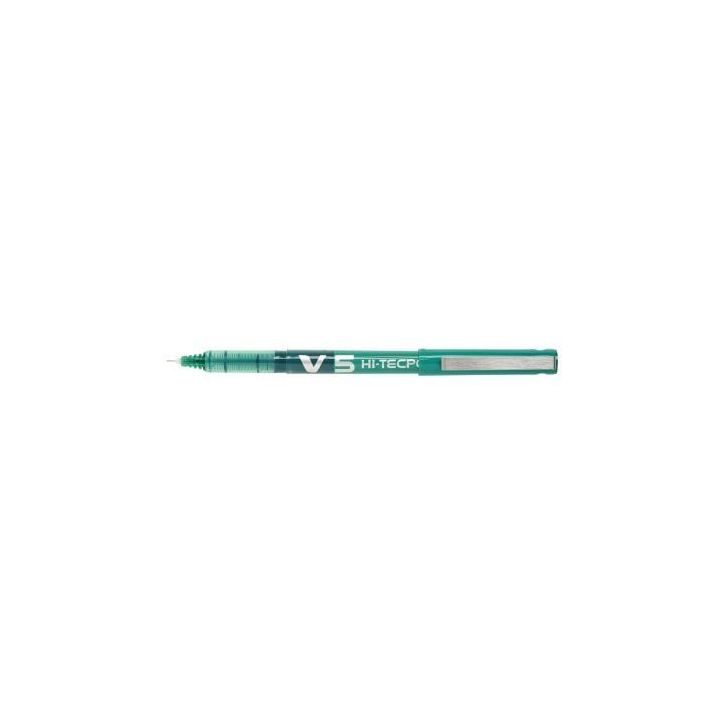 PILOT Stylo Roller pointe tubulaire 0,5 mm encre liquide Verte HI-TECPOINT BX-V5
