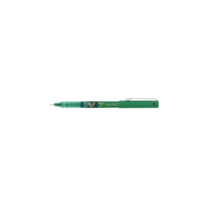 PILOT Stylo Roller pointe tubulaire 0,7 mm encre liquide Verte HI-TECPOINT BX-V7