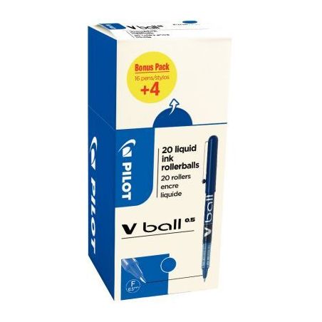 Achetez Ecopack 20 rollers VBall 5 bleu dont 4 offerts 3131910519980 PILOT pas cher sur Ma Rentrée ..