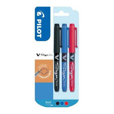 Achetez Blister de 3 feutres VSign Pen assortis 3131910634058 VSIGN PILOT pas cher sur Ma Rentrée S..