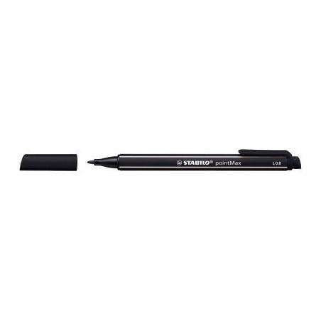 Achetez STABILO pointMax stylo-feutre pointe moyenne (0,8 mm) - Noir pas cher sur Ma Rentrée Scolai..