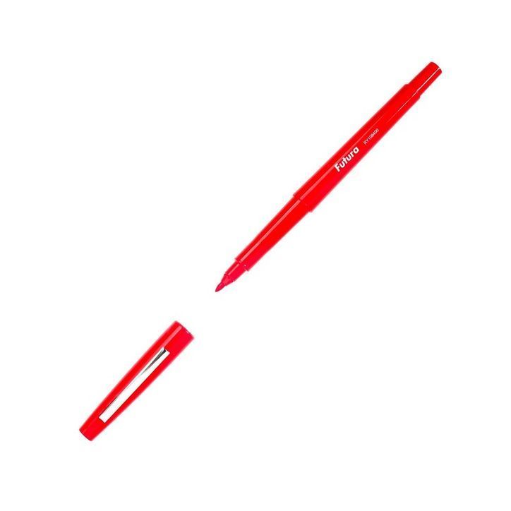 Stylo feutre nylon rouge pointe moyenne
