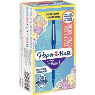 Achetez Pack de 36 stylos flair bleu dont 6 offerts 2077175 PAPER MATE pas cher sur Ma Rentrée Scol..