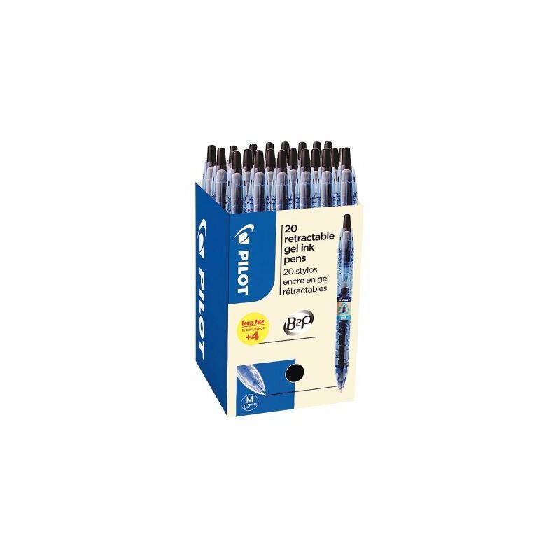 Achetez Ecopack 20 stylos gel B2P noirs dont 4 offerts 3131910520030 PILOT pas cher sur Ma Rentrée ..
