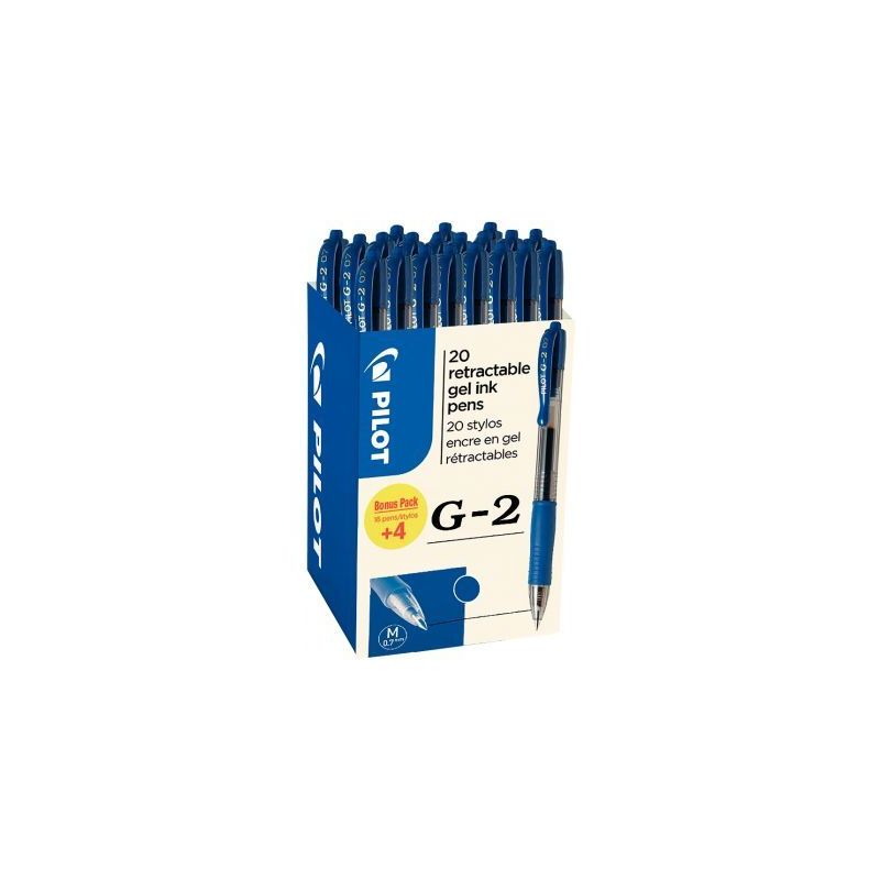 Achetez Ecopack 20 stylos G2 bleu dont 4 offerts 3131910516477 PILOT pas cher sur Ma Rentrée Scolai..