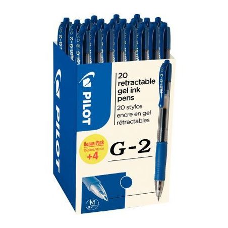 Achetez Ecopack 20 stylos G2 bleu dont 4 offerts 3131910516477 PILOT pas cher sur Ma Rentrée Scolai..