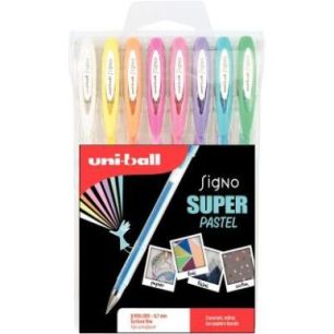 Achetez Pochette de 8 stylos gel Signo pastels UM120AC/8 UNIBALL pas cher sur Ma Rentrée Scolaire