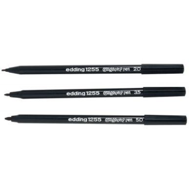 Achetez Pochette de 3 feutres de calligraphie pointe biseautée noir 3431001 EDDING pas cher sur Ma ..