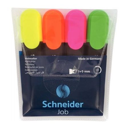 Achetez Pochette de 4 surligneurs Job assortis 1500 SCHNEIDER pas cher sur Ma Rentrée Scolaire